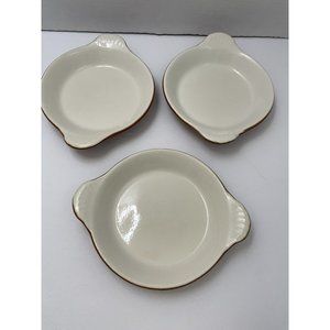 3 - HF Coors Round Dishes Restaurant Ware Stoneware TM Chefsware 71H - EUC